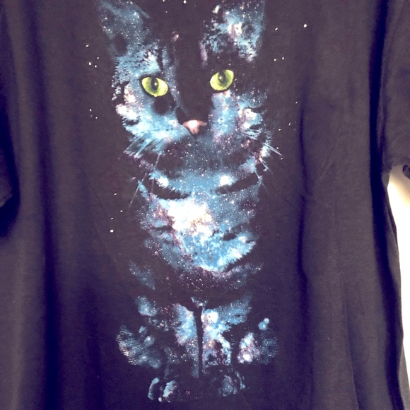 Cosmic Cat t Shirt - Picture 2 of 3